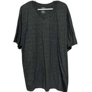Montage‎ Men's Gray Short Sleeve V-Neck T-Shirt Size 2XLT